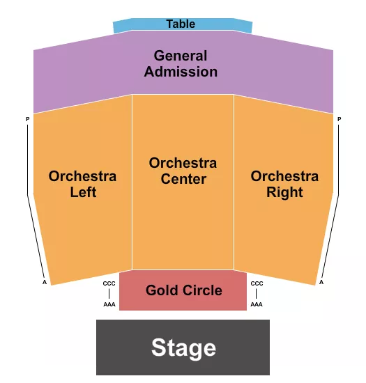 THE OBSERVATORY NORTH PARK ENDSTAGE 3 Seating Map Seating Chart