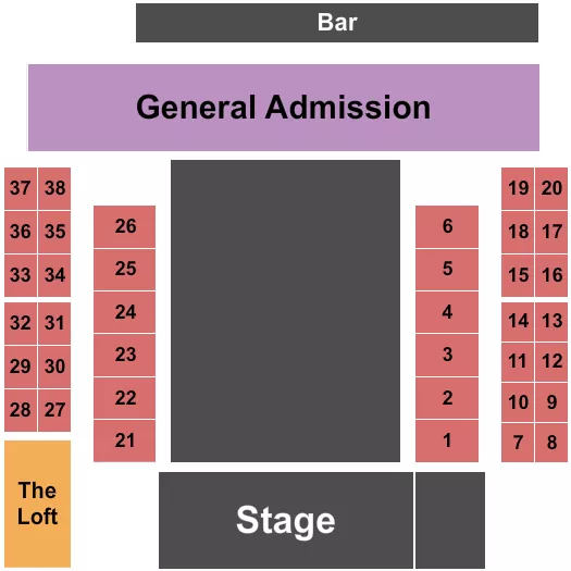 THE OLD COUPLAND INN DANCEHALL GA TABLES 2 Seating Map Seating Chart