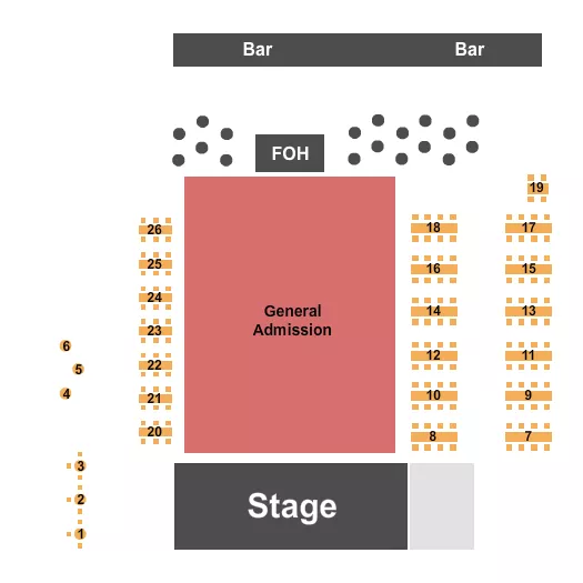 THE OLD COUPLAND INN DANCEHALL GA TABLES Seating Map Seating Chart