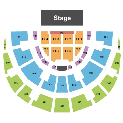 ENDSTAGE 2 Seating Map Seating Chart