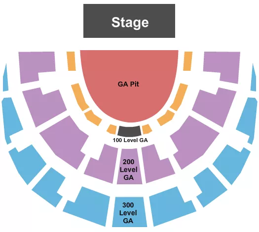 GA BY LEVEL Seating Map Seating Chart