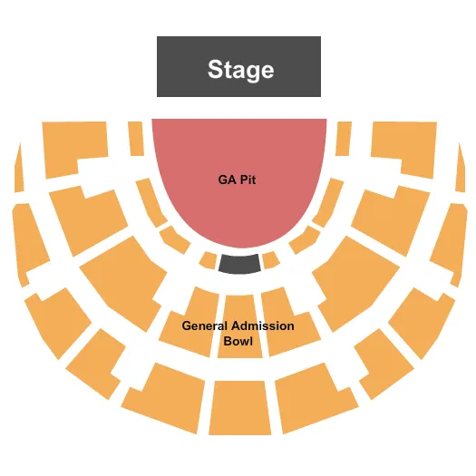 GA PIT GA BOWL Seating Map Seating Chart