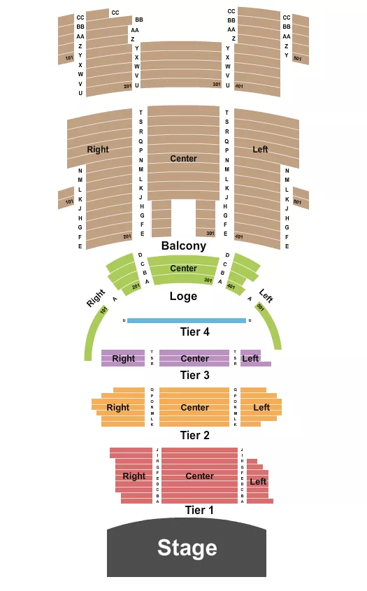 THE PALACE THEATRE ST PAUL ENDSTAGE RSV Seating Map Seating Chart