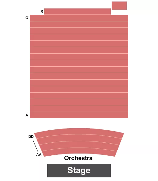 THE PARK THEATRE JAFFREY END STAGE Seating Map Seating Chart