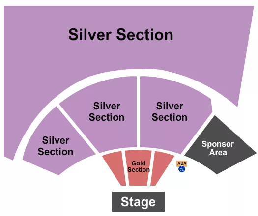 ENDSTAGE GOLD SILVER Seating Map Seating Chart