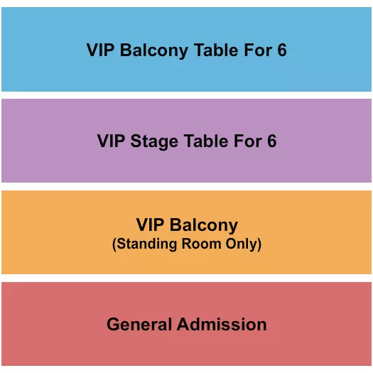 GA BALCONY TABLES Seating Map Seating Chart