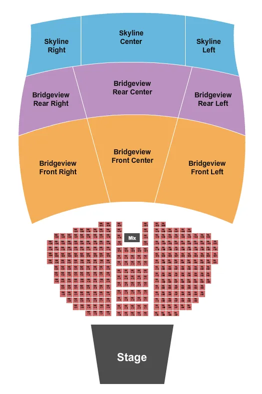 ENDSTAGE TABLES 2 Seating Map Seating Chart