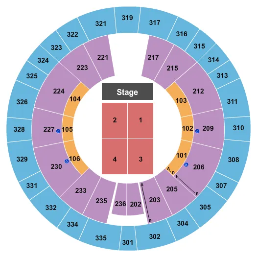 ENDSTAGE 2 Seating Map Seating Chart