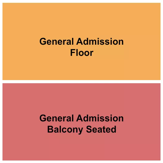 GA FLOOR GA BALCONY SEATED Seating Map Seating Chart