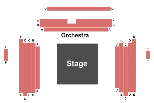 END STAGE Seating Map Seating Chart