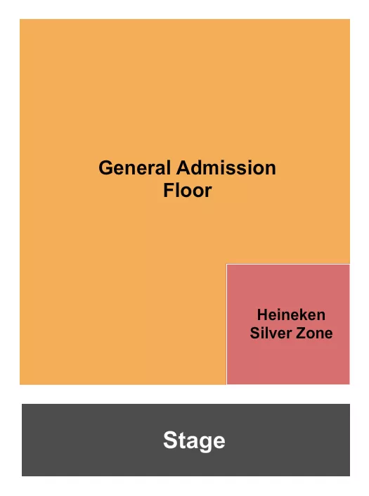 GA HEINEKEN SILVER ZONE Seating Map Seating Chart
