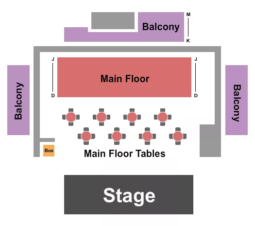 ENDSTAGE Seating Map Seating Chart