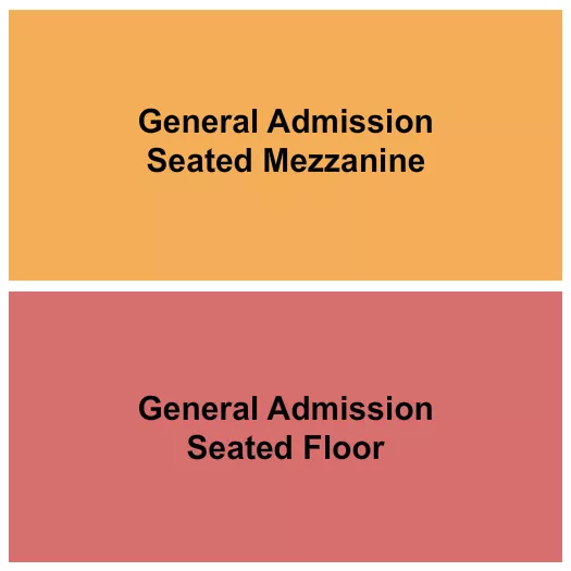 GA SEATED FLOOR MEZZ Seating Map Seating Chart