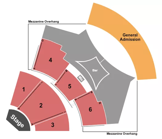 ENDSTAGE 2 Seating Map Seating Chart