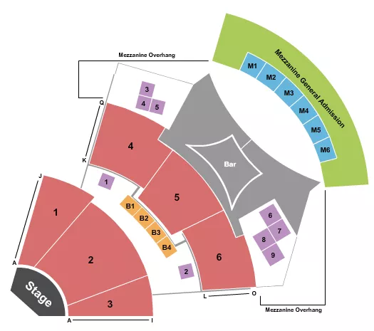 ENDSTAGE BOXES Seating Map Seating Chart