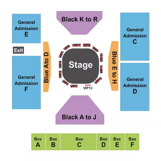 MMA Seating Map Seating Chart