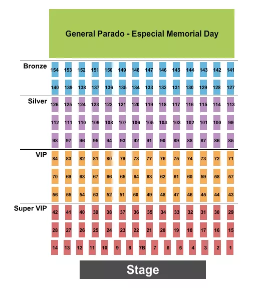 THE ST JAMES ENDSTAGE TABLES Seating Map Seating Chart