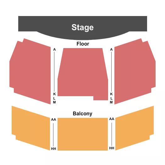 END STAGE Seating Map Seating Chart