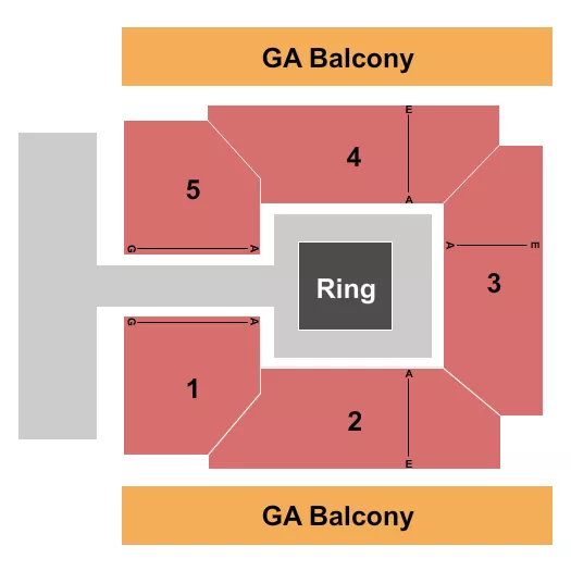 WWE Seating Map Seating Chart