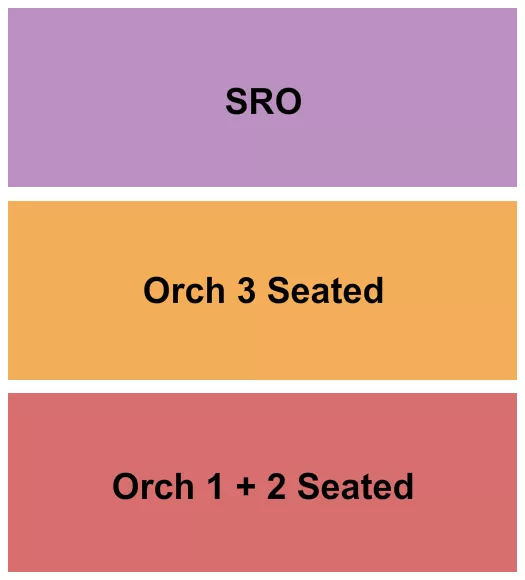 GA ORCH 1 2 3 Seating Map Seating Chart