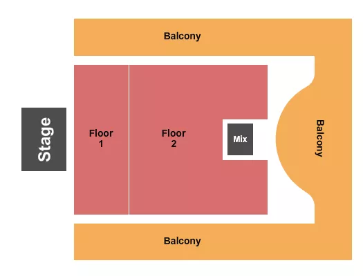 ENDSTAGE 2 Seating Map Seating Chart