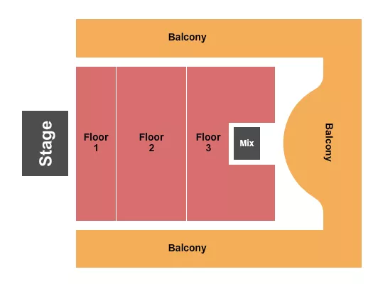 ENDSTAGE GA Seating Map Seating Chart