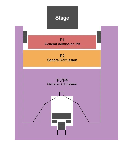 ENDSTAGE Seating Map Seating Chart