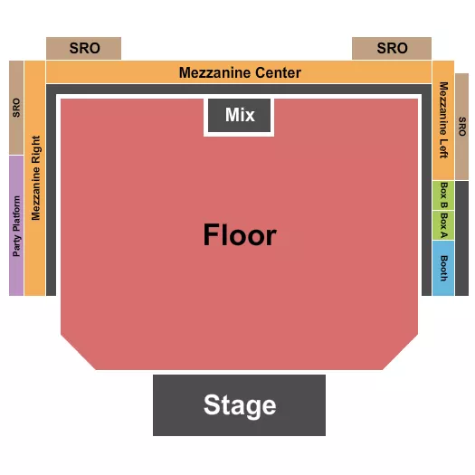 GA FLOOR Seating Map Seating Chart