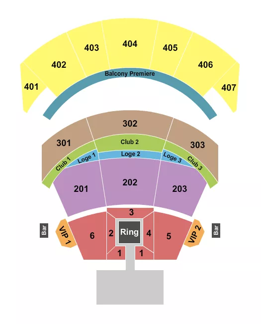BOXING Seating Map Seating Chart
