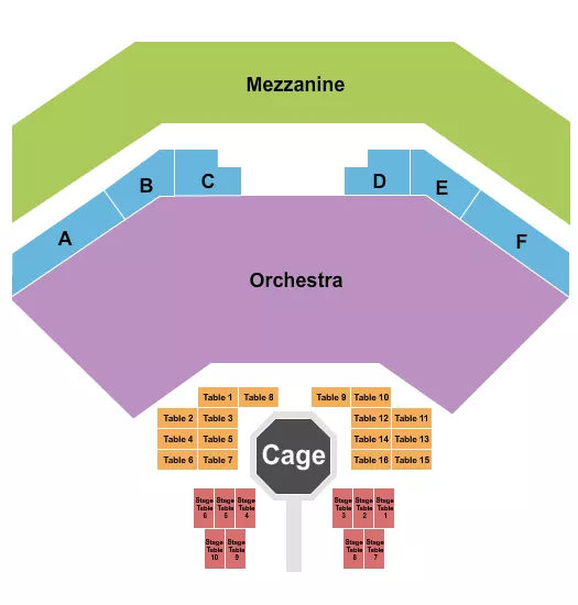 MMA 2 Seating Map Seating Chart