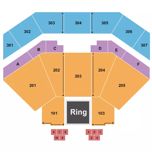 MMA 3 Seating Map Seating Chart