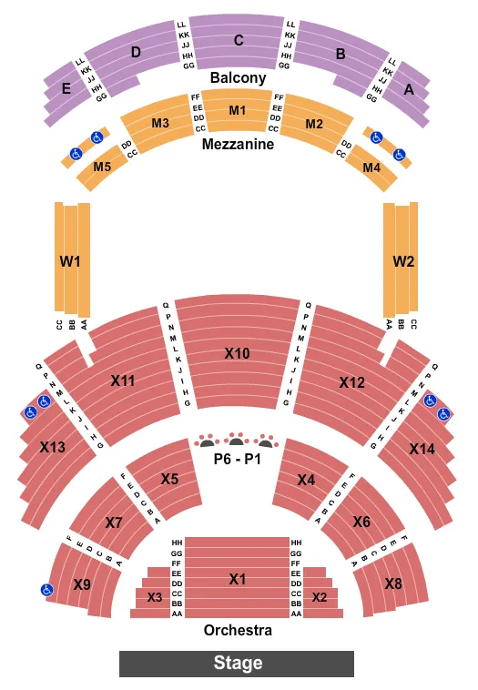 ENDSTAGE Seating Map Seating Chart