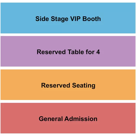 GA RESERVED TABLE VIP Seating Map Seating Chart