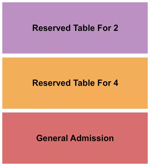 GA TABLE 2 Seating Map Seating Chart
