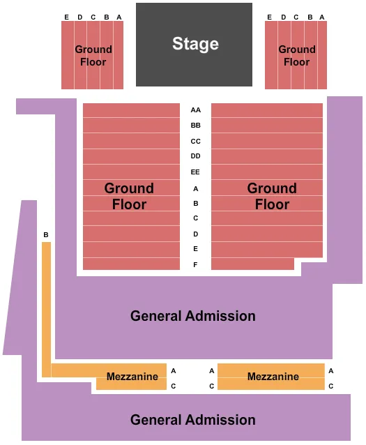 ENDSTAGE 2 Seating Map Seating Chart