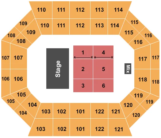 SESAME STREET LETS PARTY Seating Map Seating Chart