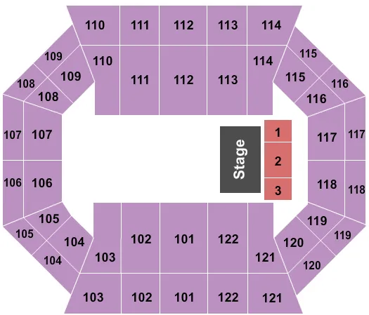 SESAME STREET LIVE Seating Map Seating Chart
