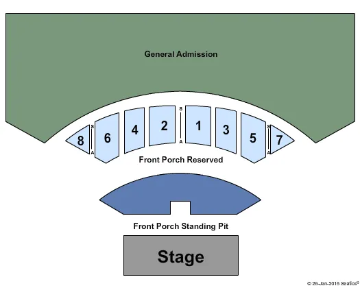 END STAGE Seating Map Seating Chart