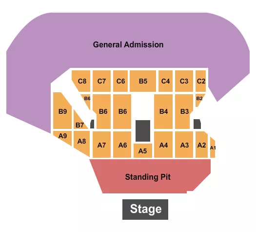 ENDSTAGE Seating Map Seating Chart