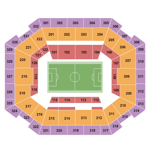 SOCCER Seating Map Seating Chart