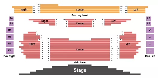 ENDSTAGE 2 Seating Map Seating Chart