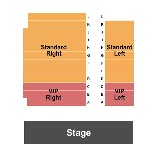 ENDSTAGE Seating Map Seating Chart