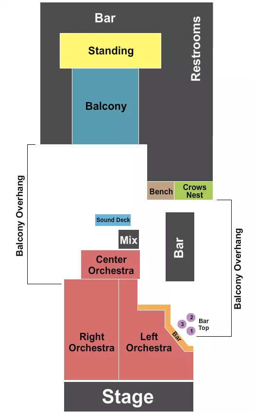 ENDSTAGE 3 Seating Map Seating Chart