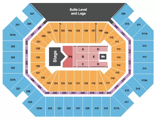 CODY JOHNSON Seating Map Seating Chart