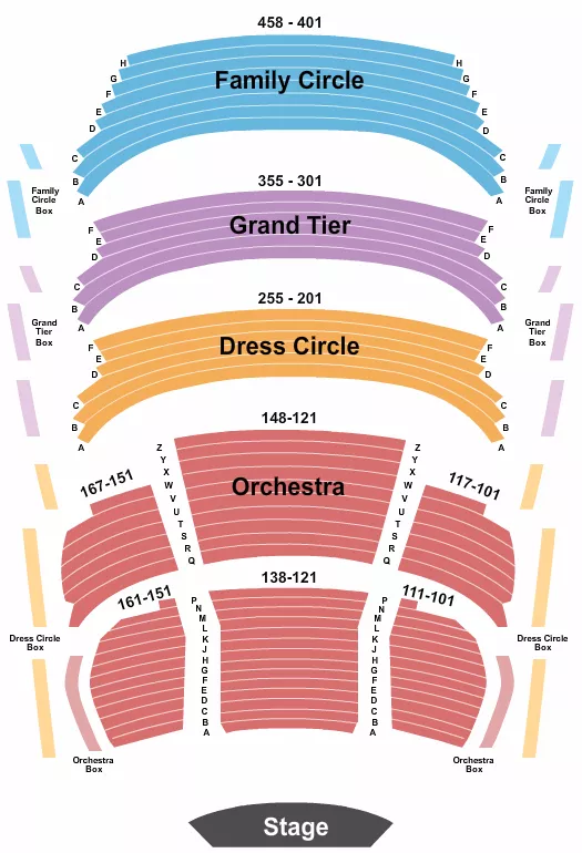 ENDSTAGE Seating Map Seating Chart