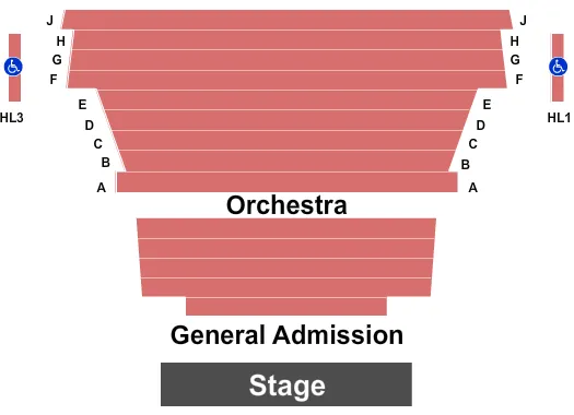 ENDSTAGE 2 Seating Map Seating Chart