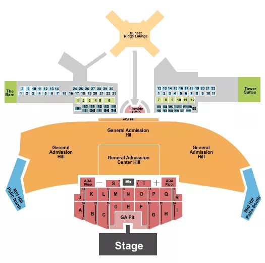 CREED Seating Map Seating Chart