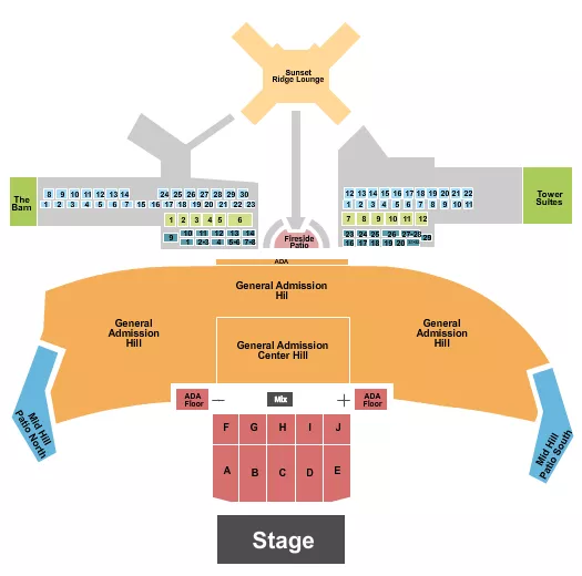 ENDSTAGE 3 Seating Map Seating Chart
