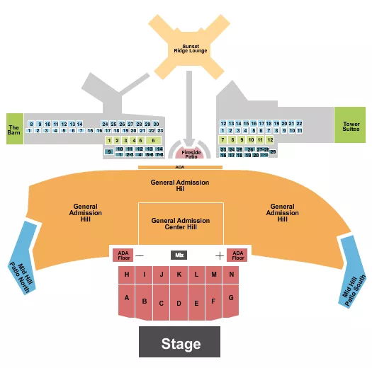 ENDSTAGE 2 Seating Map Seating Chart