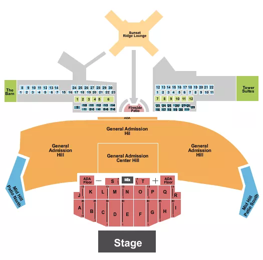 STYX Seating Map Seating Chart